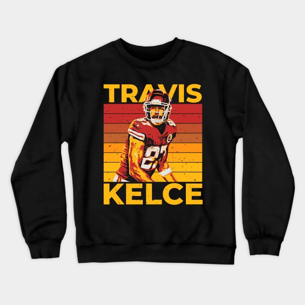 travis kelce retro Crewneck Sweatshirt by PRESENTA